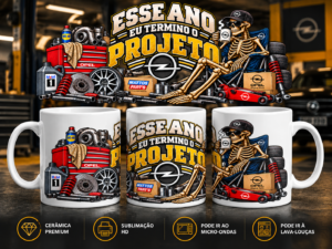 Caneca Esse Ano Eu Termino o Projeto Opel – 325ml